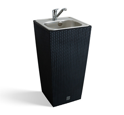 Zahradní umyvadlo Lavabo Ratan antracit