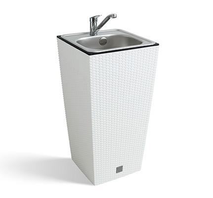 Zahradní umyvadlo Lavabo Ratan bílé